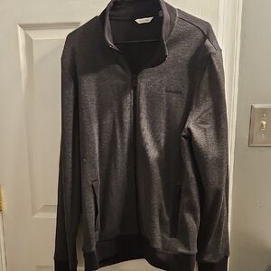 Calvin Klein Men's Charcoal Zip-Up Jacket